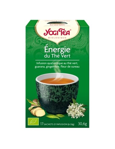 Yogi Tea Infusion Bio Énergie du Thé Vert 17 Sachets
