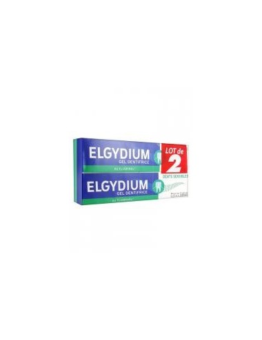 Elgydium Gel Dentifrice Dents Sensibles Lot de 2 x 75ml