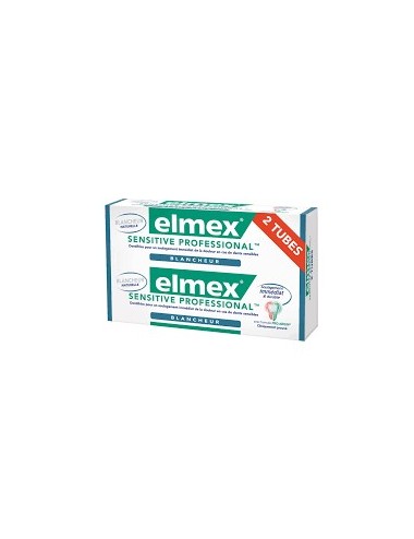 Elmex Lot Dentifrice Sensitive Professional Dents Sensibles blancheur - 2x75 ml