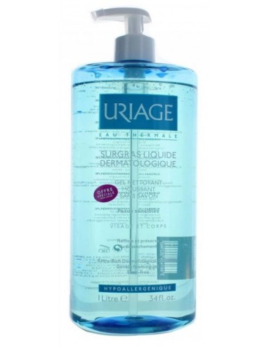 Uriage Gel Surgras Liquide Dermatologique - Flacon pompe 1L