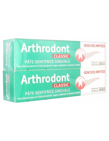 Arthrodont Classic Pâte dentifrice gingivale 75ml x2