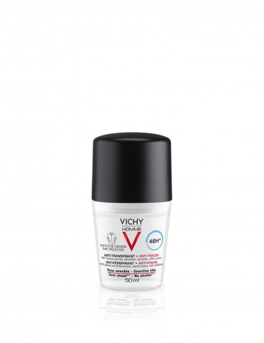Vichy Homme Déodorant 48H anti-transpirant anti-traces protection chemise 50 ml