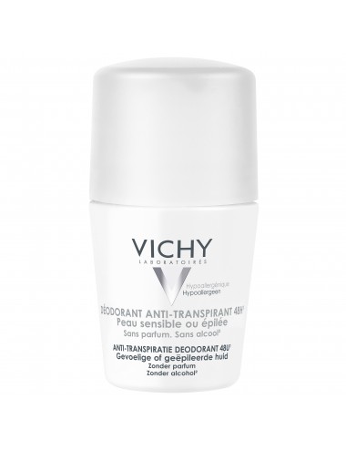 Vichy Déodorant anti-transpirant 48h - roll-on - Peau sensible 50ml