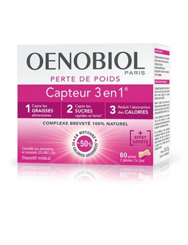 Oenobiol capteur 3 en 1 Perte de Poids 60 gélules