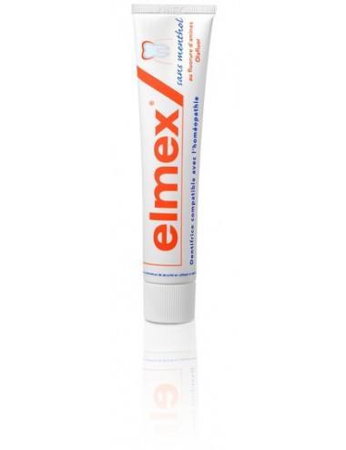 Elmex Dentifrice Anti-Caries Sans Menthol - 75 ml