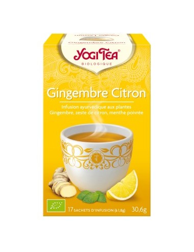 Yogi Tea Infusions Bio Gingembre Citron 17 Sachets