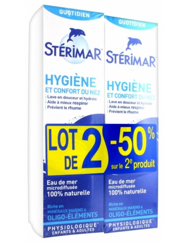 Stérimar Hygiène et Confort du Nez Lot de 2 x 100 ml