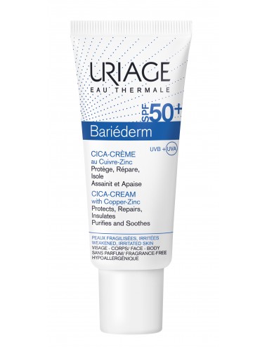 Uriage Bariéderm - Cica-Crème au Cuivre-Zinc SPF 50+ - 40ml