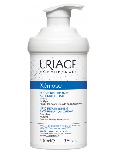 Uriage Xémose - Crème Relipidante Anti-irritations - Flacon Pompe Airless 400ml
+12%* de restitution par rapport à un flac...