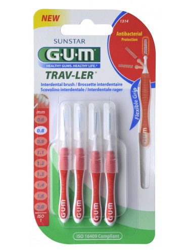 Gum Brossette interdentaire Trav-Ler 0,8 mm