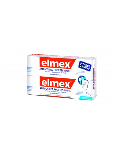 Elmex Lot Dentifrice Anti-Caries Professional - 2x75ml