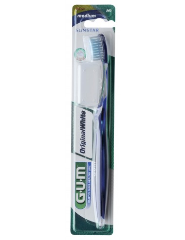 Gum Brosse à dents Original White Medium Compacte