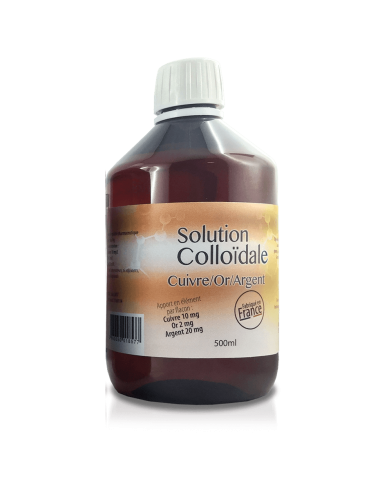 Dr.Theiss Solution Cuivre - Or -Argent Colloïdal 500ml