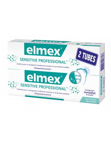 Elmex Lot Dentifrice Sensitive Professional Dents Sensibles - 2x75 ml