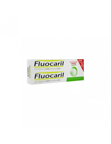 Fluocaril Dentifrice Bi-Fluoré 145mg Menthe 75ml lot de 2