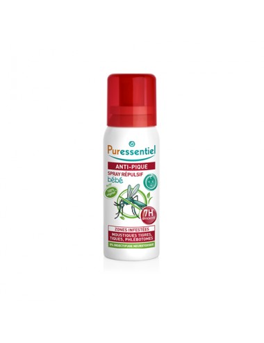 Puressentiel Antipique Spray Répulsif Bébé Anti-Pique 60ml