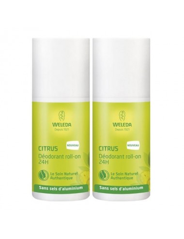 Weleda Duo Déodorant Roll-on 24H Citrus 100ml