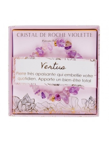 Coffret Bracelet Cristal de Roche Viollette
