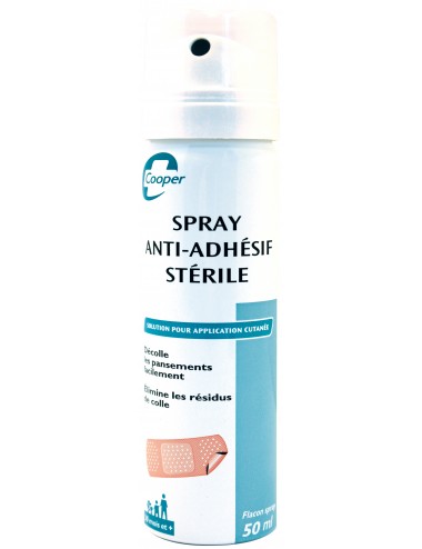 Cooper Spray anti-adhésif stérile Retire les pansements 50ml
