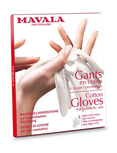 Mavala Gants en coton Blanc x2