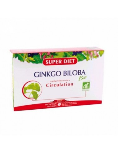 Super Diet Ginkgo Biloba Bio 20 ampoules de 15ml