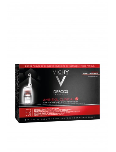 Vichy Dercos Technique Aminexil Homme Clinical 5 - Traitement Anti-Chute 21 x 6 ml