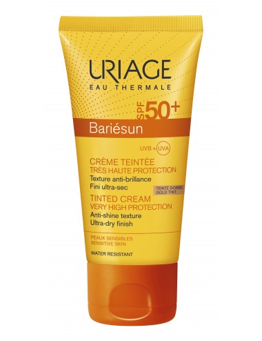 Uriage Bariésun - Crème Teintée Dorée SPF50+ - Tube 50ml