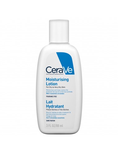 CeraVe Lait Hydratant visage et corps pour les peaux sèches à très sèches 88 ml
