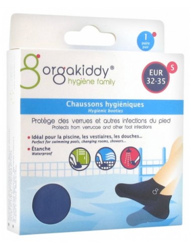 Orgakiddy Chaussons Hygiéniques Piscine Taille S - 1 paire