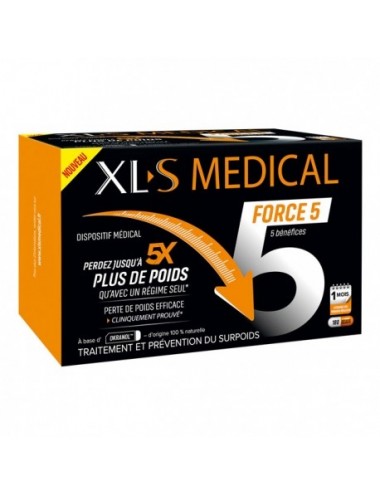 XLS Médical Extra fort Force 5 Perte de poids 180 Gélules
