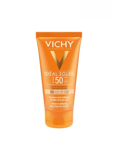 Vichy Idéal Soleil BB émulsion toucher sec teintée SPF50 Tube 50ml