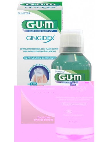 Gum Bain de bouche Gingidex 0,06% Chx 300ml