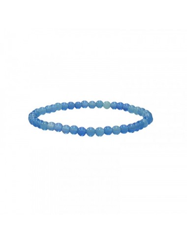 Bracelet Agathe Bleu Pierres Boules 4mm