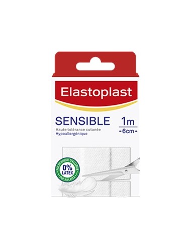 Elastoplast Pansements Sensibles - 10 Bandes à découper 10 x 6cm