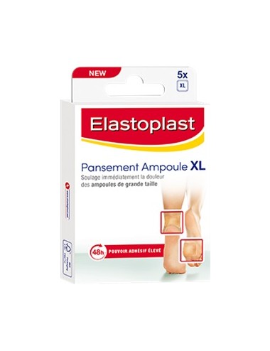 Elastoplast 5 Pansements Ampoule Hydrocolloïde XL - format 5 cm x 5 cm