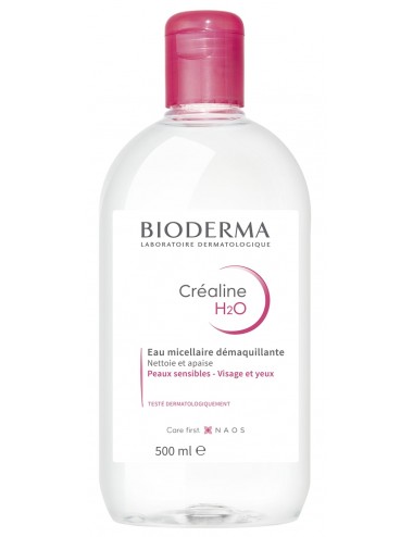 Bioderma Créaline H2O Eau Micellaire Démaquillante peaux sensibles normales à mixtes 500ml