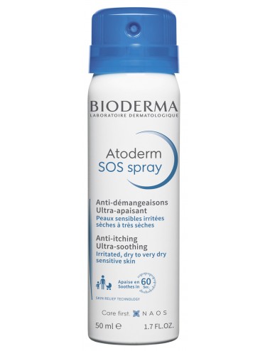 Bioderma Atoderm SOS Spray anti-démangeaison peau sensible 50ml