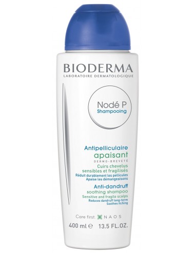 Bioderma Nodé P Shampoing Apaisant anti-pelliculaire cuirs chevelus irrités 400ml