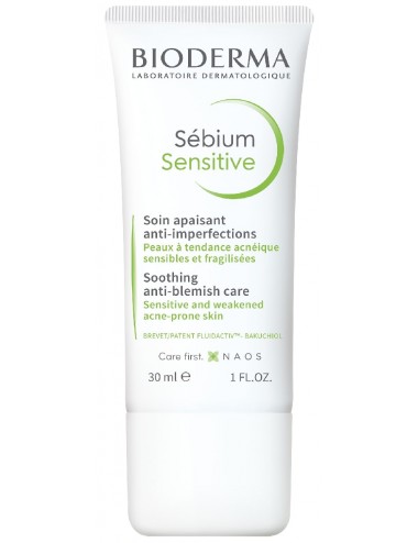 Bioderma Sébium Sensitive Crème Hydratante peau acnéique 30ml