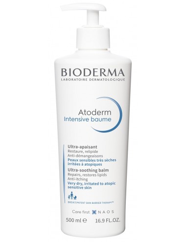 Bioderma Atoderm Intensive Baume Nourrissant et Apaisant peaux sensibles très sèches 500ml