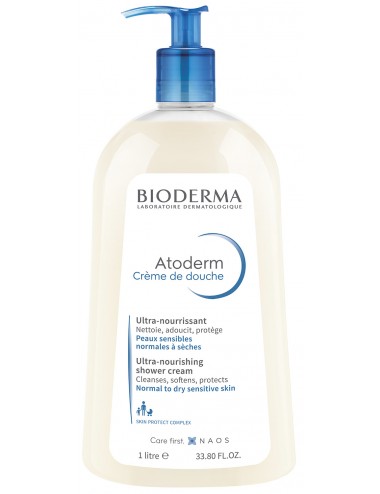 Bioderma Atoderm Crème de douche Hydratante peau normale et sèche 1L