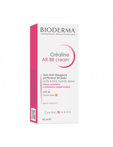 Bioderma Créaline AR BB Crème Anti-rougeurs pour peaux sensibles teinte Claire 40ml