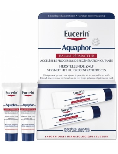 Eucerin Aquaphor Baume Réparateur Cutané Lot de 2 x 10 ml