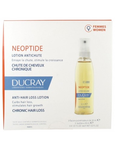 Ducray néoptide lotion anti-chute 3x30ml