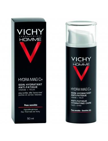 Vichy Homme HydraMag C + Soin hydratant anti-fatigue Visage + Yeux