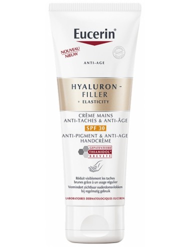 Eucerin Hyaluron-Filler + Elasticity Crème Mains Anti-Taches et Anti-Âge 75 ml