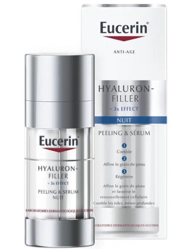 Eucerin Hyaluron-Filler + 3x Effect Peeling et Sérum Nuit 30 ml