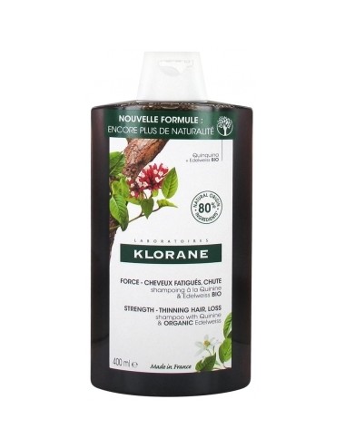 Klorane Shampoing à la Quinine & Edelweiss BIO 400ml