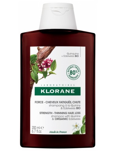 Klorane Shampoing à la Quinine & Edelweiss BIO 200ml