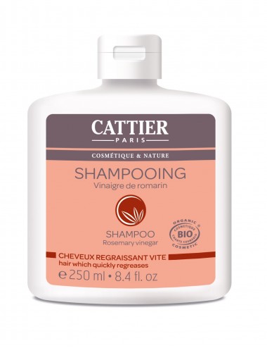 Cattier Shampoing Cheveux Regraissant Vite Vinaigre de Romarin 250ml
